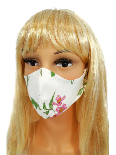 Cotton mask with Numoco flower print