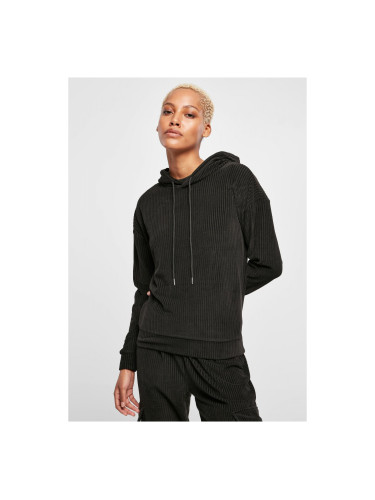 Women's Velvet Rib Hoody Black