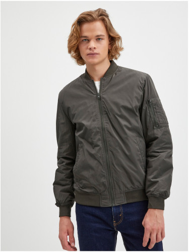 Dark Green Mens Bomber ONLY & SONS Joshua - Men