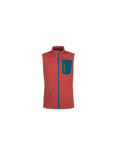 Men's softshell vest Kilpi TOFANO-M dark red