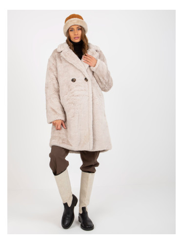 Coat TW-PL-2118.95P-light beige