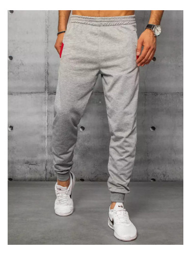 Spodnie męskie dresowe jasnoszare Dstreet