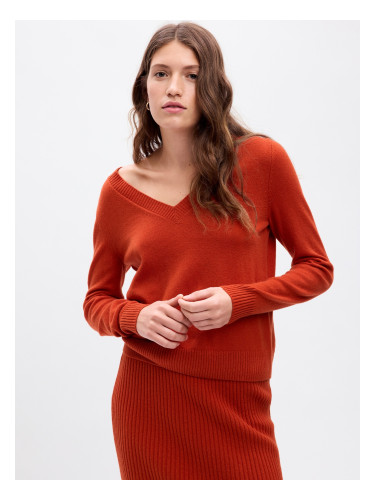 GAP Knitted sweater with V-neck - Women