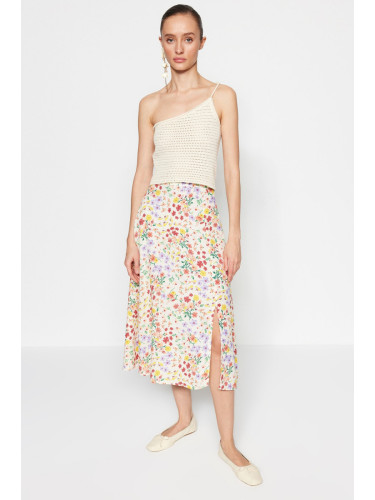 Дамска пола Trendyol Floral Patterned