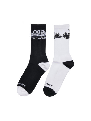 Major City 069 Socks 2-Pack Black/White