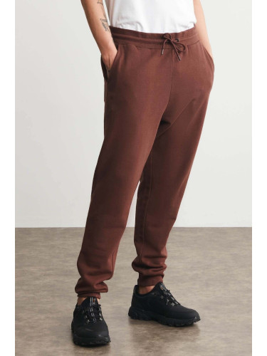 GRIMELANGE Jeremiah Men's Regular Claret Red Sweatpants With Elastic Fabric Waist Cord And Elastic Pocket