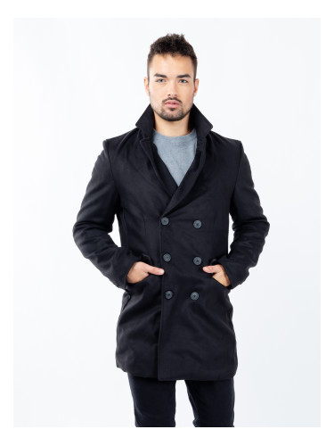 Мъжко палто GLANO - черно