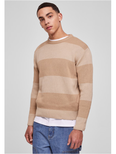 Men's Striped Sweater Beige