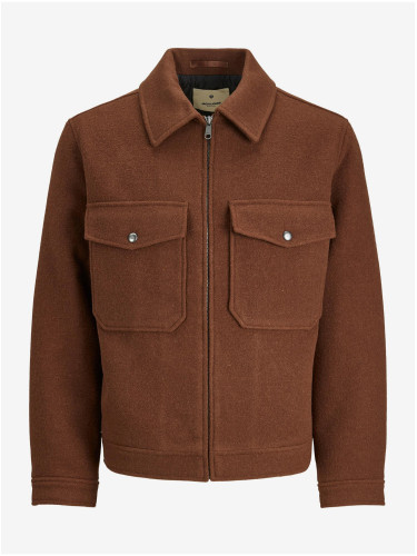 Jack & Jones Baxter Wool Brown Jacket - Men