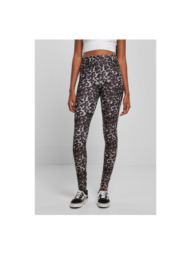 Women's soft leggings AOP blackleo
