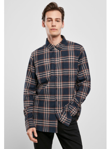 Campus Plaid Shirt Dark Blue/Rust