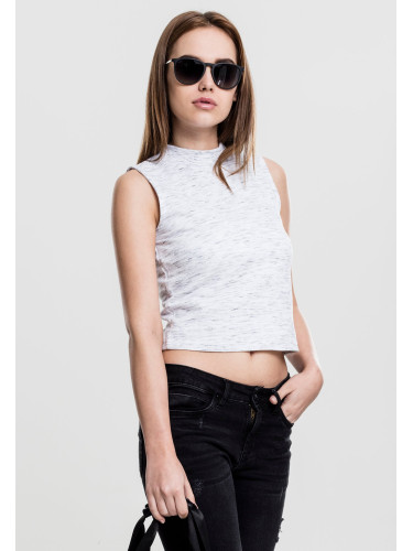 Women's Space Dye Top wht/blk