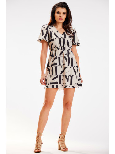 Awama Woman's Dress A587 Pattern Letters
