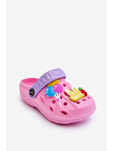 Детски дунапренени кроксове розови