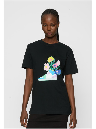 Women's T-shirt Flower Sneaker Tee black