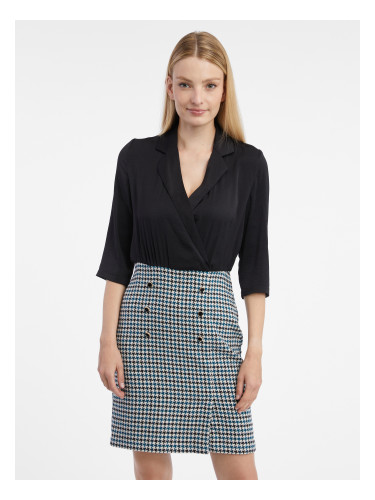 Orsay Black Ladies Patterned Dress - Women