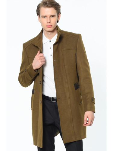 PLT8380 DEWBERRY MEN'S COAT-STRAIGHT CAMEL