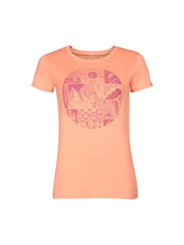 Women's T-shirt made of organic cotton ALPINE PRO ECCA peach pink variant pb