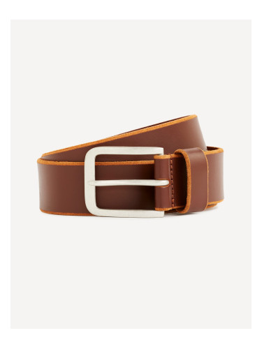 Brown men's leather belt Celio Dibeltbrut