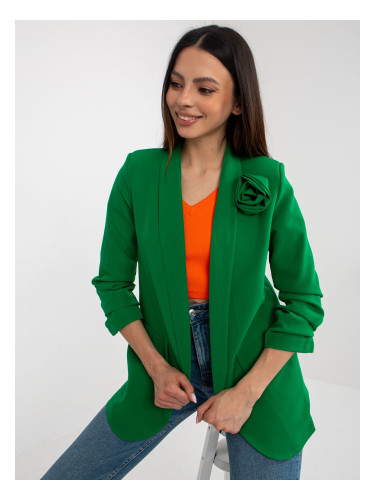 Green elegant jacket with flower OCH BELLA