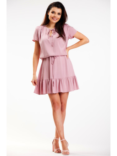 Awama Woman's Dress A575 Dirty Pink