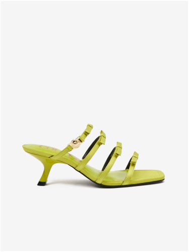 Light Green Women's Heeled Slippers Versace Jeans Couture Fondo Fiona
