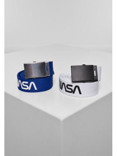 NASA Belt 2-Pack extra long blue/wht