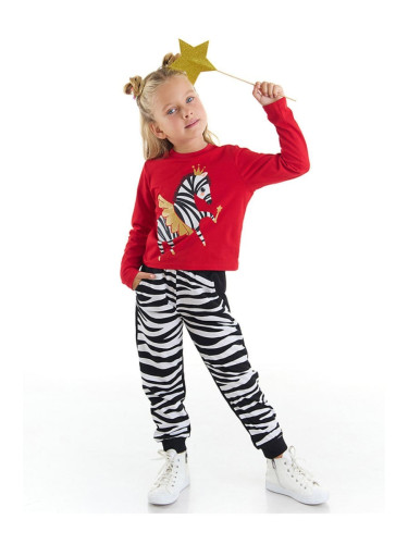 Denokids Ballerina Zebra Girls Kids T-shirt Pants Suit