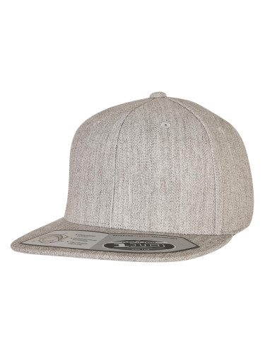 110 Fitted Snapback heathergrey