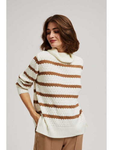 Marisse Striped Turtleneck Sweater