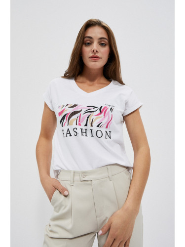 Marisse Women's T-Shirt L-Ts-4004 White