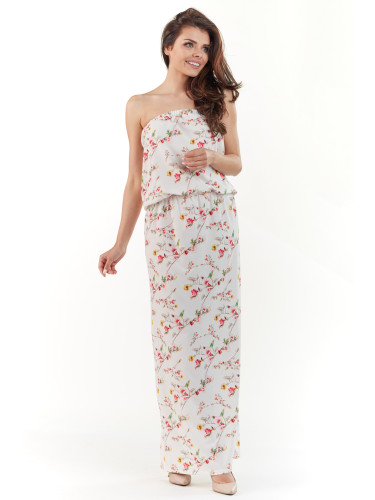 Awama Woman's Dress A219 Ecru