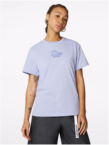 Light purple women's Converse T-shirt
