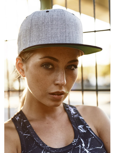 Classic Snapback Cap Grey/Green/Black