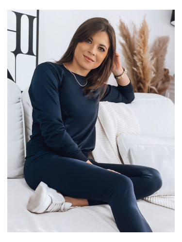 Komplet damski dresowy MILIAN granatowy Dstreet