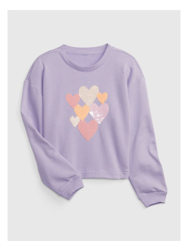 GAP Kids Sweatshirt with Sequins - Girls