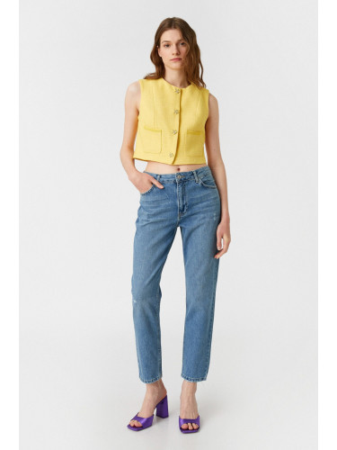 Koton Дамски Леки Индиго Дънки