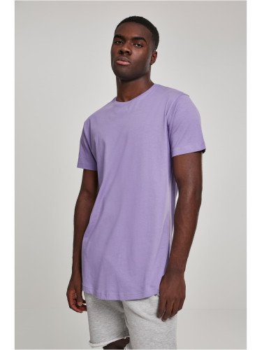 Shaped long lavender t-shirt