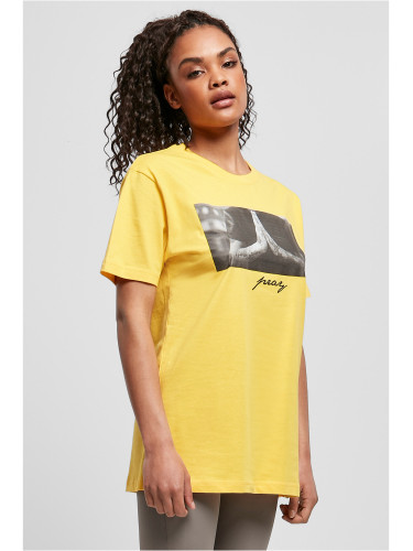 Women's T-shirt Pray yellow