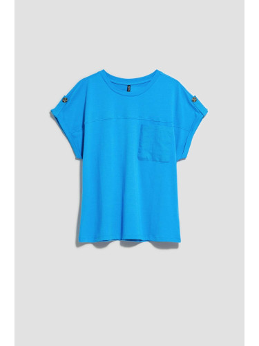 Marisse Women's T-Shirt L-Ts-4086 Fresh Blue