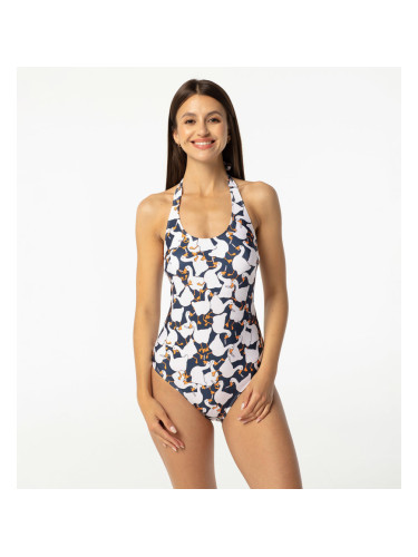 Aloha From Deer Woman's Multiple Stabs Open Back Swimsuit SSOB AFD891