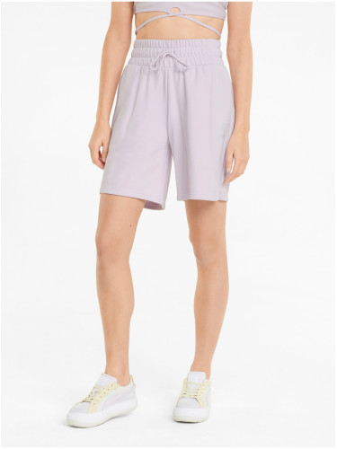 Light purple Puma Womens Shorts - Women