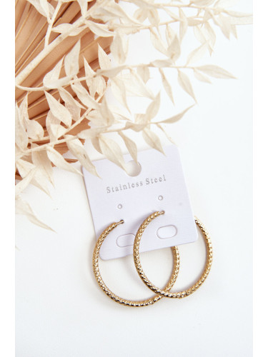 Златни обеци с халки