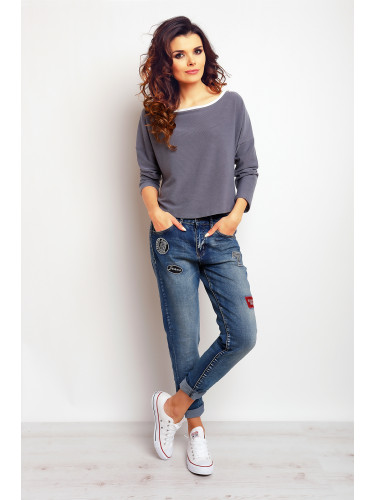 Infinite You Woman's Blouse M087 Grey