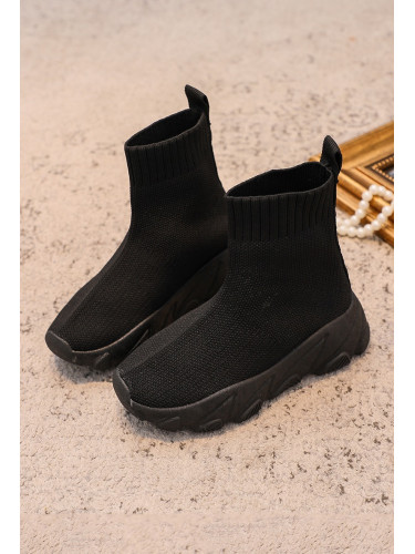 Boto Детски спортни чорапи Черни Zaelin