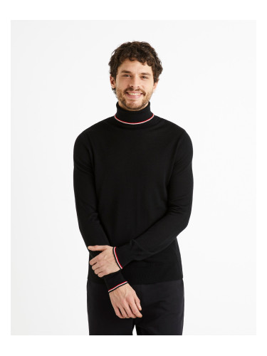 Celio Sweater with turtleneck Deblack - Men