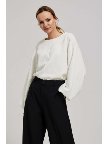 Marisse Pearl Puff Sleeve Sweatshirt