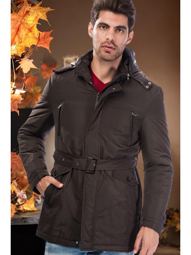 M8633 DEWBERRY MEN'S COAT-PLAIN COFFEE