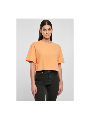Women's short oversized papaya t-shirt