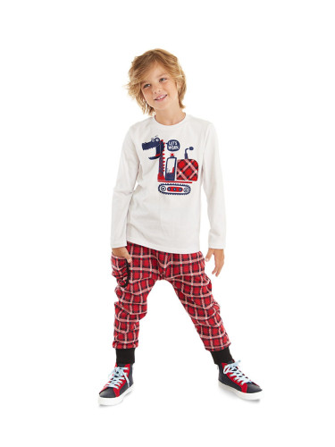 Denokids Let's Work Boy's T-shirt Trousers Set